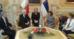 25. maj 2015. Predsednica Narodne skupštine Maja Gojković sastala se sa  predsednikom Italije Serđom Matarelom